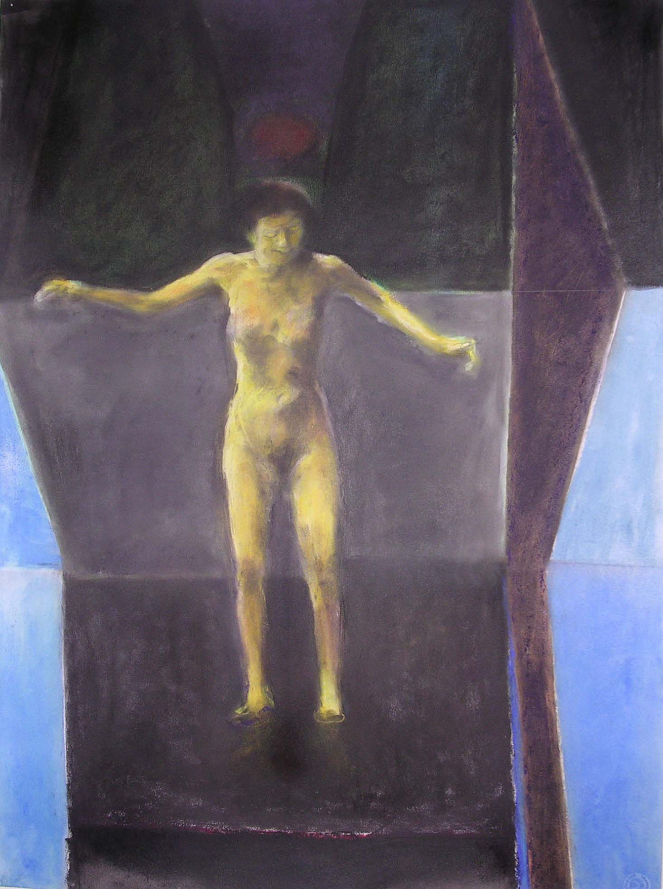 Yellow Jumping Figure